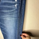 KanCan Morgan High Rise Two Tone Flare Released Raw Hem Denim Jeans Blue Size 29 Photo 8