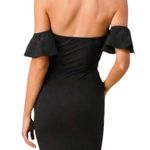 Olive Tree Black off shoulder bodycon dress by , ladies medium stretch knit mini Photo 5