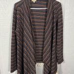 Lily White  Multicolored Boho Fringe Sweater Size Medium EUC Photo 2