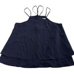Love Riche  Tank Top Womens Large‎ Blue Strappy Halter Shift Blouse Photo 0