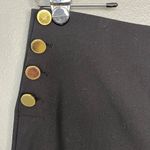 House of Harlow Black Wide Leg Trousers High‎ Rise Gold Side Button 12 Photo 5