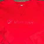 Lululemon  Logo Red Cropped Crewneck Photo 1