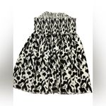 SheIn Black and White Smocked Bubble Midi Skirt Photo 1