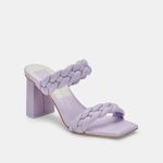 MOVING SALE Dolce Vita Paily Braided Lilac Purple Leather Block Sandal Heels Size 8 Photo 1
