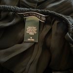 Victoria's Secret Victoria’s Secret black lace chiffon double strap slip camisole babydoll top. M. Photo 5