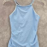 Blue Lace Crisscross Back Tie Padded Swimwear Tankini Tank Top Medium M Photo 0