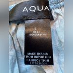 AQUA Blue Floral Crop Top Photo 5