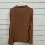 SKIMS  Soft Lounge Ribbed Long Sleeve Top in Copper size S Photo 4