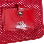 Dolce & Gabbana  Red Patent Leather Woven Tote Bag Archive Photo 8