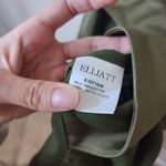 Elliatt Satin Asymmetrical Dress Khaki Olive Green Medium Photo 4