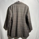 Maralyn & Me Women's 1X Plaid Herringbone Wool Blend Coat Button Up Academia Photo 1