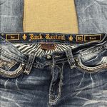 Rock Revival Women's Distressed Blue Boot Cut Jeans Photo 1