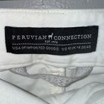 Peruvian Connection  Women's Pants Cotton Blend White Size 10 EUC Photo 3
