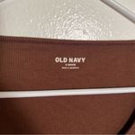 Old Navy Fitted Long-Sleeve Rib-Knit Top Espresso Bark SP Photo 9