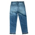 Splendid Girlfriend Jeans Light Blue Distressed Wash Dark Raw Hem Boho Size 28 Photo 6