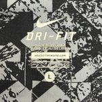 Nike Legendary Jewels Crop Leggings Womens L Gray Black Mid Rise Athleisure Photo 5