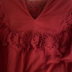 Miss Selfridge Eyelet Ruffle Top Photo 3