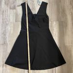 ZARA  woman plunging v neck, fit & flare open back party dress size large Photo 5