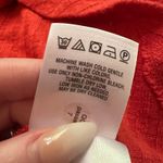 Anthropologie Maeve  orange knit turtleneck long sleeve top size S Photo 7