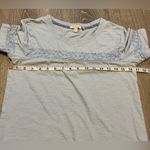 Barbour  Pier Top Womens Size 4 Light Blue Cotton Short Sleeve Preppy Classic Photo 3