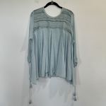 Free People  Penny Lane Tunic Top Size XS Super Drapey Semi Sheer Design‎ Photo 1
