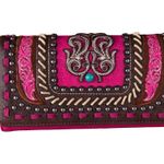 Montana West Western Scroll Women’s Wallet Wristlet Photo 0