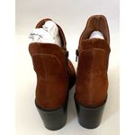 Seychelles  Leather Suede Heeled Ankle Boots Brown Size 9 NEW Photo 3