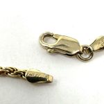 Sterling Silver , gold overlay, twisted rope necklace, made in Italy Photo 9