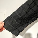 Chico's Black Linen Striped Jacket Sweater Photo 11