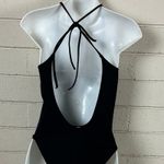 PINK - Victoria's Secret PINK Victoria’s Secret Black One Piece Swimsuit size Small Photo 3