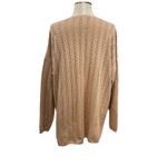 Eileen Fisher  Vintage Sweater Crochet Pointelle Knit Camel Tan Size 2 Medium Photo 7