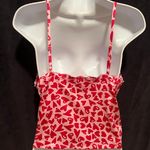 Colsie Cc Colsie Red Hearts Silky Cropped Tank Size Medium Photo 1
