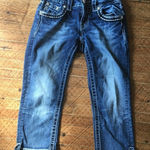 Miss Me fantasy border 26 denim capris Photo 0