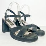Mudd VTG Y2K Strappy Black Heels Size 10 Women’s Photo 0
