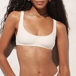 J.Crew NWT Heritage Scoop Neck Bikini Top Size S Green Retro Swim Beach Classic Photo 1