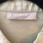 Everlane  Oversized Silky Cotton Shirt Laurel Green Long Sleeve Pocket S Photo 5