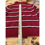 American Living Women Red Pullover Sweater Cotton 1/4 Zip Long Sleeve Size Large Photo 7