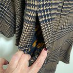 CAbi Flounce Classic Tartan Plaid Longline Full Zip Jacket M Photo 9