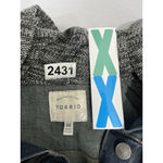 Torrid Womans  Size 00 Blue Jean Biker Jacket Knit Grunge Hood & Sleeves Photo 2
