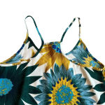 Lulus Floral Print Shift Dress Spaghetti Strap Sunflower Bold Size Small Women's Photo 6