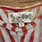 Aventura Striped Midi Dress in Red and Orange Photo 1