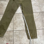 frame denim Le High Straight Women’s 24 Jeans Green Pine Raw Hem Staggered Photo 5