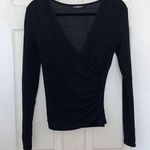 SheIn Glittery Wrap Top Photo 0