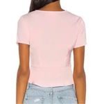 superdown  Ciara light pink tie front top size L large spring blouse shirt NWT Photo 3