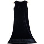Doncaster Vintage  Black Velvet Sleeveless Maxi Dress 8 Photo 1