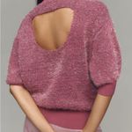 Anthropologie  Maeve Pink Fuzzy Sweater Size XXS Photo 1