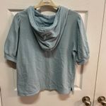 LOFT‎ Outlet Women's Blue Puff Sleeve Hoodie Top Pullover Sweatshirt M Size M Photo 6