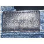 GOLDSIGN The High Rise Slim Medium Wash Button Fly Jeans Size 30 26" Inseam EUC Blue Photo 5