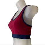 Nike  Vintage 1990s Blue and Red Racerback Sports Bra Medium 8-10 Photo 2