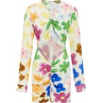 With Jean WITH JÉAN Hermana Mini Dress, Viola Tricolor, Small Photo 9